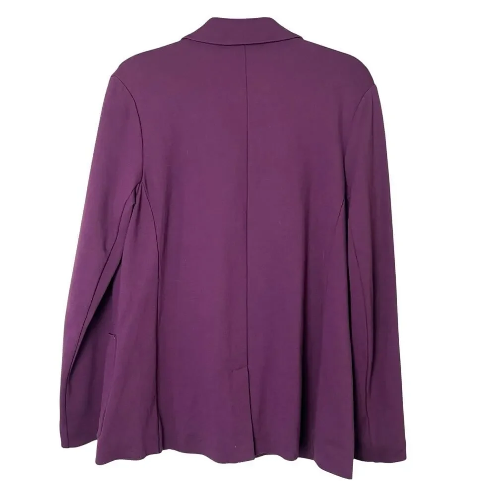 Coolibar Women's Key Cove Jacket Single Button Blazer UPF 50 Deep Wine Sz M - Picture 9 of 11